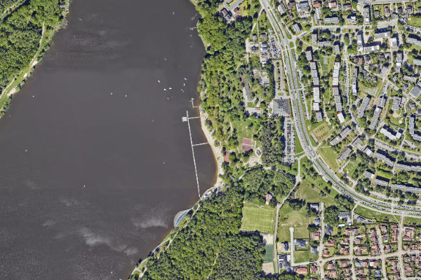 Image satellite des environs de Jezioro Paprocańskie (Cielmice)