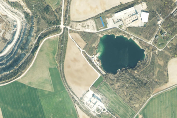 Image satellite des environs de Kamieniołom Piechcin (Pakość)