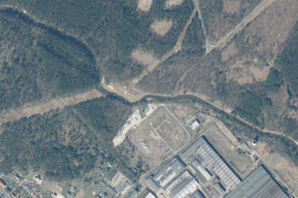 Image satellite des environs de Lubliniec (Zawadzkie)