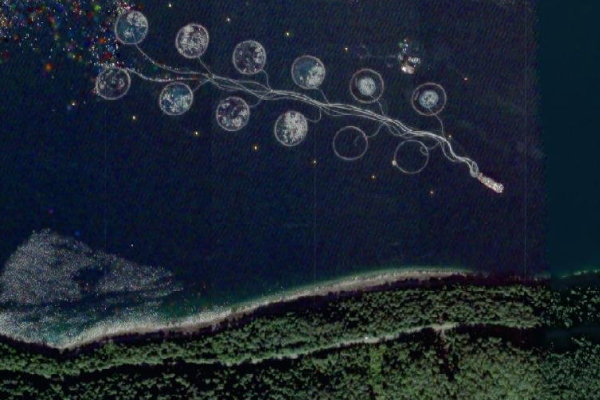 Image satellite des environs de Isbergan