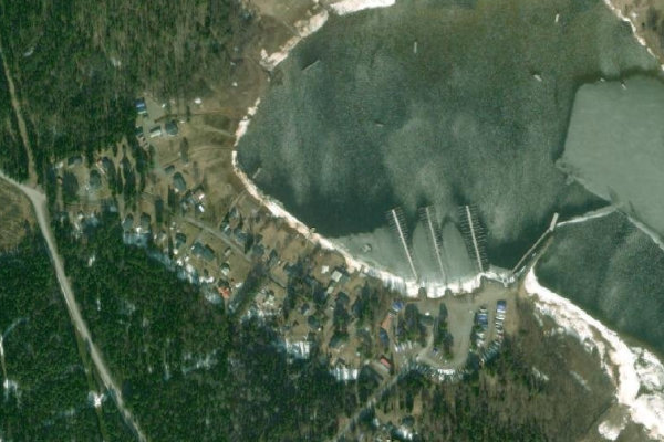 Image satellite des environs de Hagaviken
