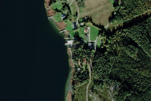 Image satellite des environs de Bäckfjärdens båtklubb