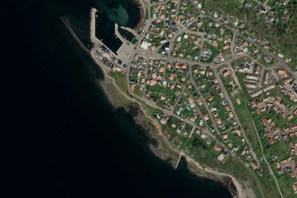 Image satellite des environs de Mölle Hamn