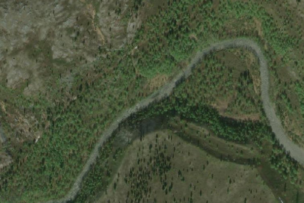 Image satellite des environs de Sandneselva