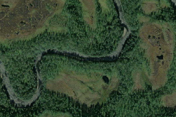 Image satellite des environs de Lyselva