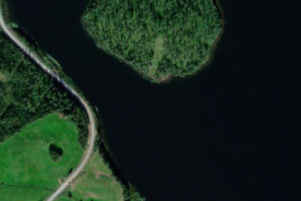 Image satellite des environs de Sandsvatnet