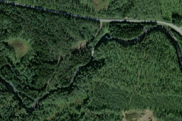 Image satellite des environs de Brøstadelva