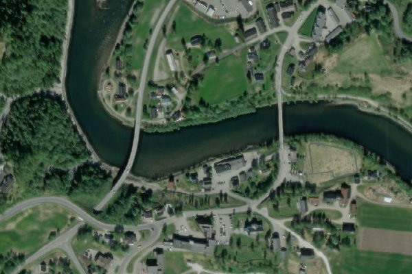 Image satellite des environs de Røssåga