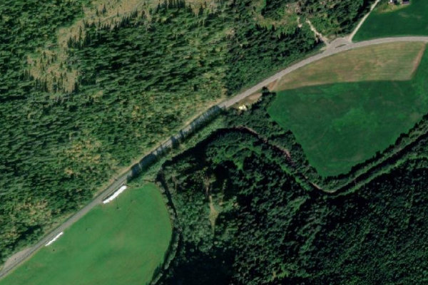Image satellite des environs de Skjenaldelva