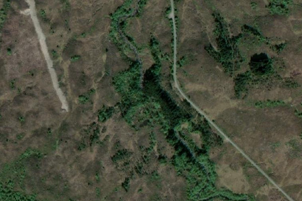 Image satellite des environs de Hildreelva