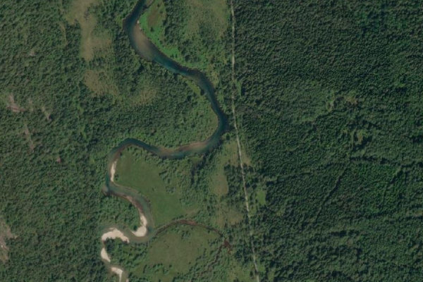 Image satellite des environs de Æneselva
