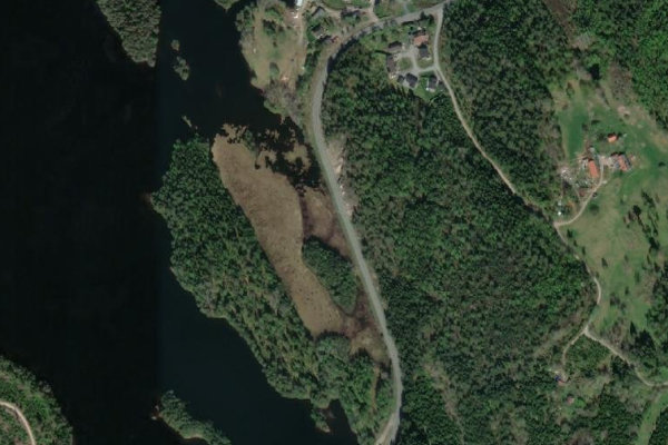 Image satellite des environs de Mørkvannet