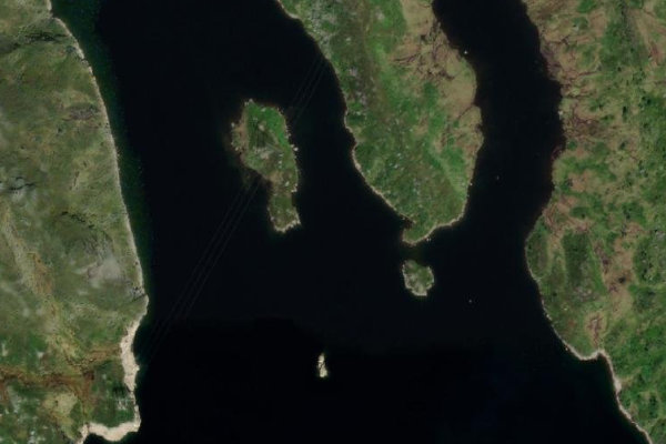 Image satellite des environs de Øyarvatn