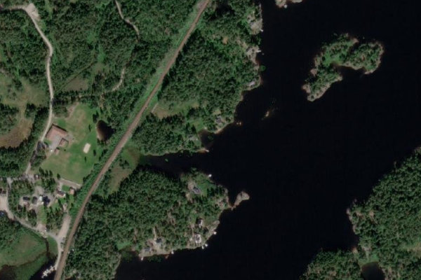 Image satellite des environs de Ogge