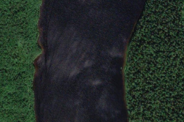 Image satellite des environs de Pahajärvi