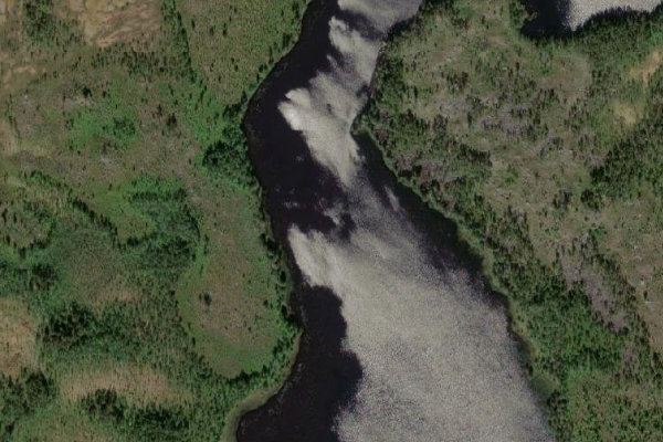 Image satellite des environs de Avaträsksjön