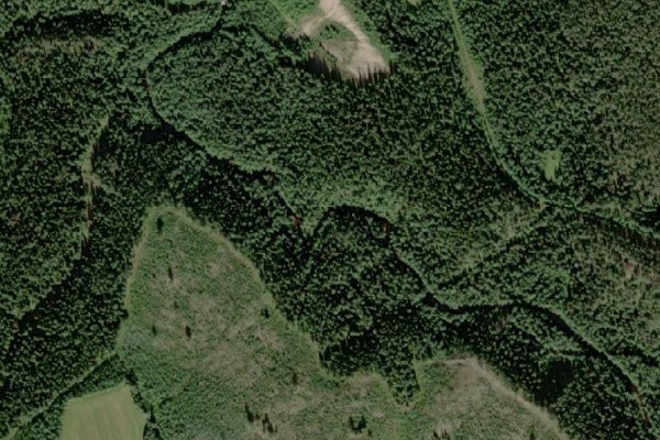 Image satellite des environs de Krycklan