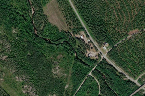 Image satellite des environs de Saluån