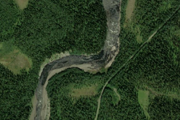 Image satellite des environs de Indalsälven – Åre