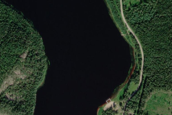 Image satellite des environs de Björksjön