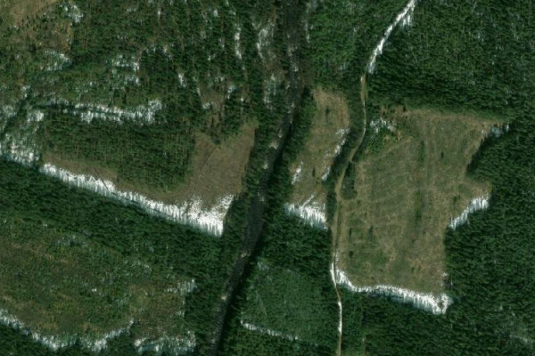 Image satellite des environs de Hovermoån