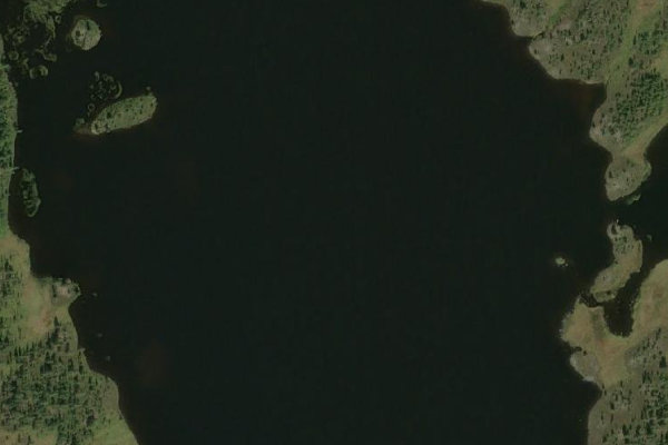 Image satellite des environs de Övre Fjätsjön
