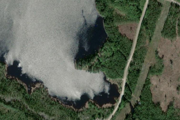 Image satellite des environs de Finnebysjön
