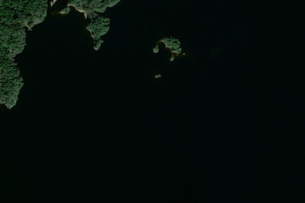 Image satellite des environs de Öjesjön