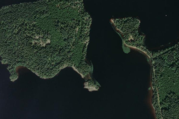 Image satellite des environs de Iväg