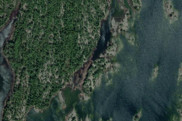 Image satellite des environs de Vänern – Vålebergsnäbben