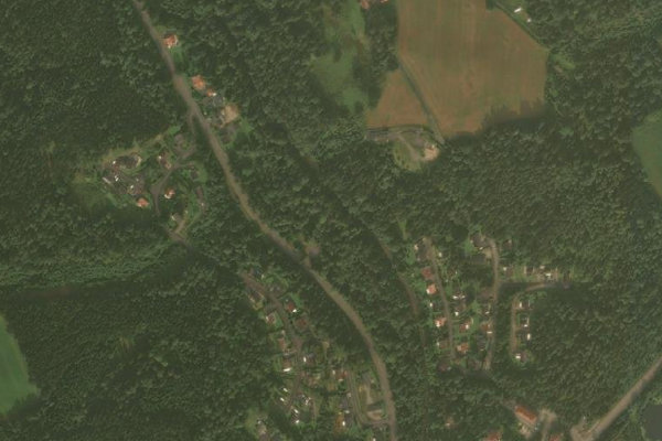 Image satellite des environs de Tabergsån – Ned hembygdsgården