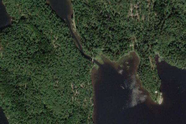 Image satellite des environs de Lilla Delsjön