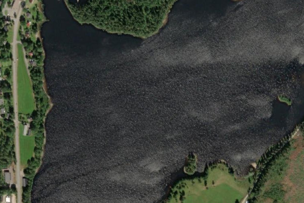 Image satellite des environs de Stora Hallången
