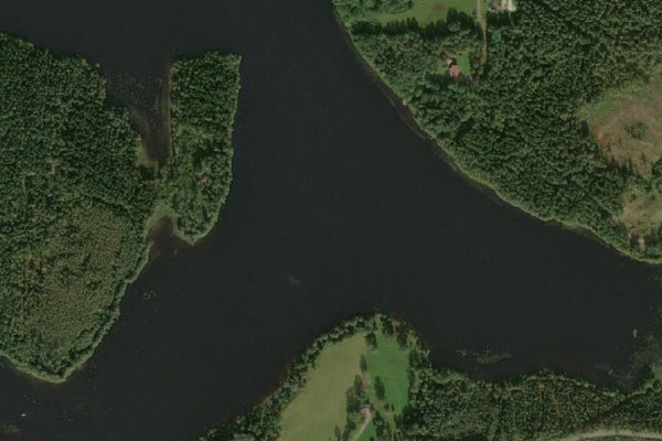 Image satellite des environs de Bråarpasjön