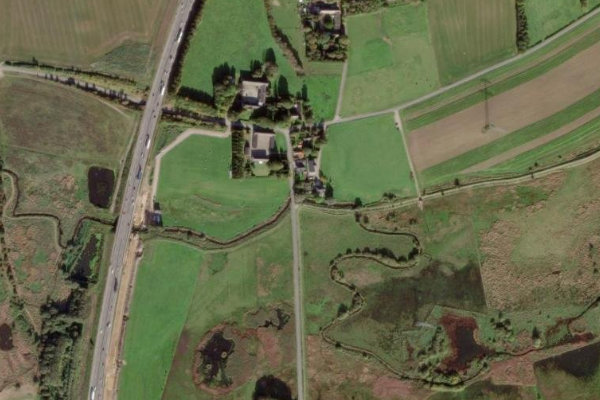 Image satellite des environs de Aarhus Å