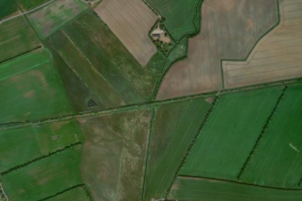 Image satellite des environs de Terkelsbøl Å