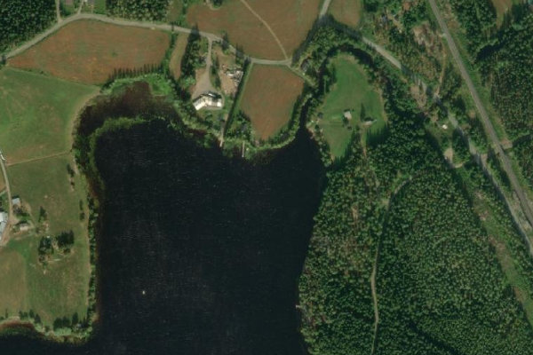 Image satellite des environs de Vahojoki