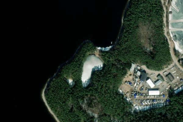 Image satellite des environs de Saimaa – Lammassaari