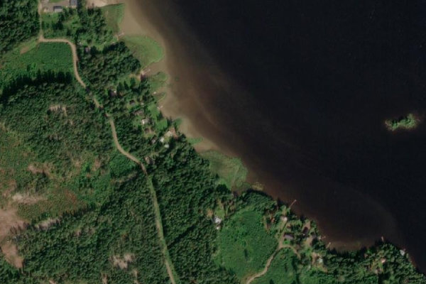 Image satellite des environs de Lappalanjärvi