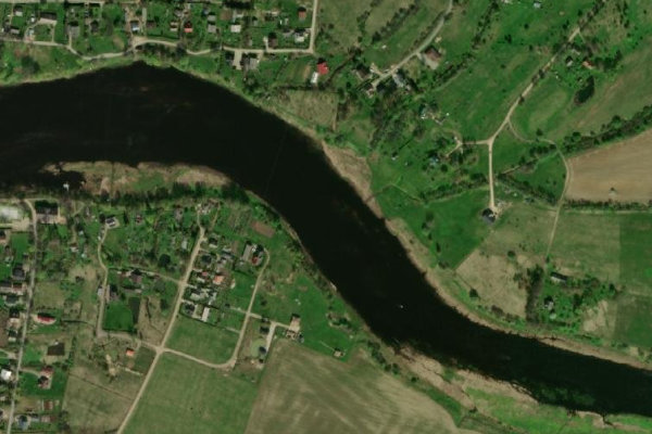 Image satellite des environs de Salaca