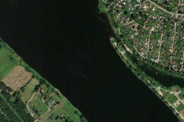 Image satellite des environs de Daugava