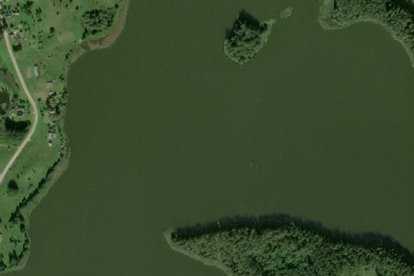 Image satellite des environs de Dziļezers
