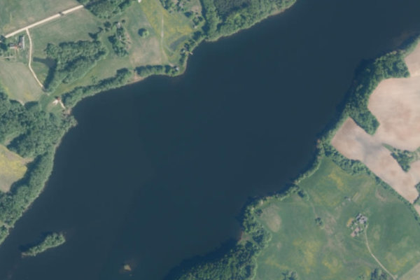 Image satellite des environs de Gaļšuns
