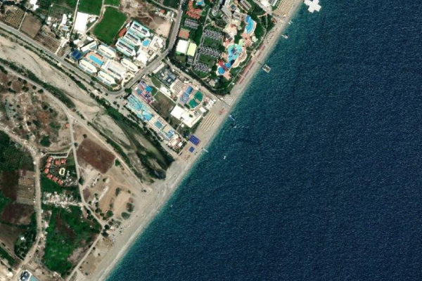 Image satellite des environs de Daima