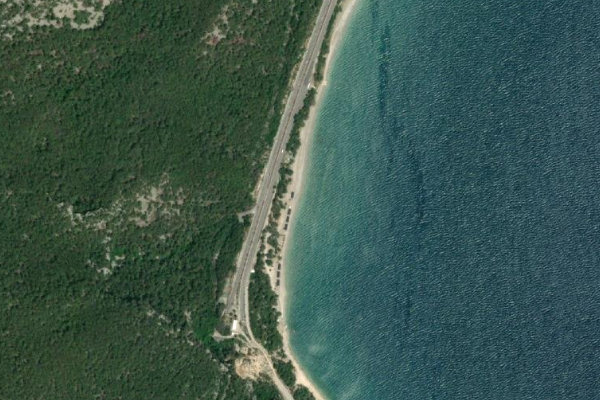 Image satellite des environs de Kargıcak Plajı