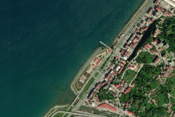 Image satellite des environs de Hopa Limanı Dış Kıyısı