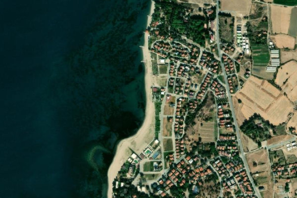 Image satellite des environs de Ayaz Beach
