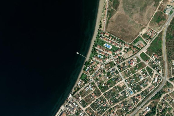 Image satellite des environs de Cavit Çağlar İskelesi