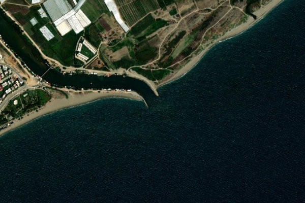 Image satellite des environs de Anamur Çayı