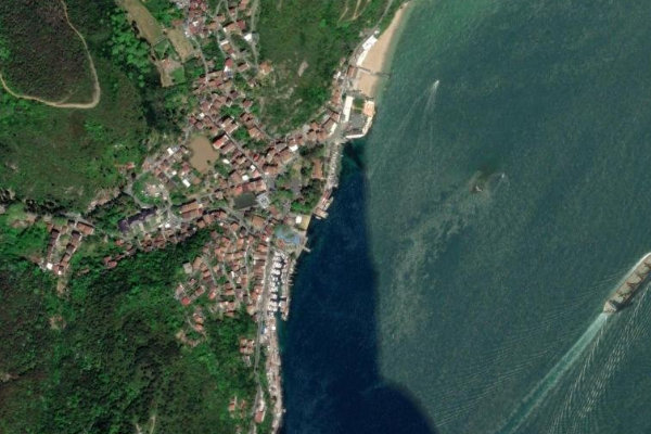 Image satellite des environs de Rumeli Kavağı